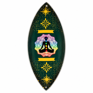 Emaillierte Räucherschale – Aluminium – Lotus Buddha Chakra