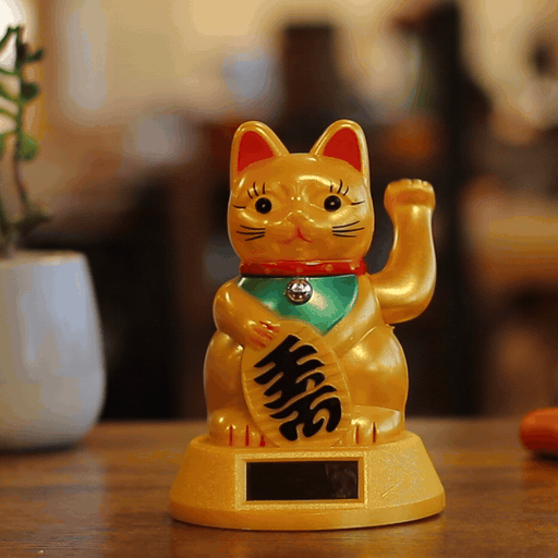 Solar-Glückskatze (Maneki-neko)