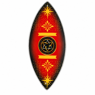 Emaillierte Räucherschale – Aluminium – Pagan Triquetra