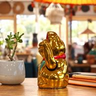Sehr goldene Glückskatze (Maneki-neko) – 15 cm