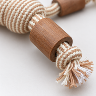 PAW Spielzeug – Kauspielzeug aus Kaffeebaumholz – Rope Ranger – Ball