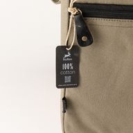 Große Laptop-Tasche aus Canvas – Oliv