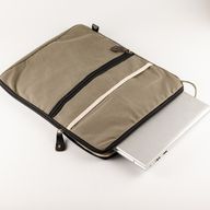Große Laptop-Tasche aus Canvas – Oliv