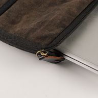 Stonewashed Laptoptasche (groß) – Anthrazitgrau