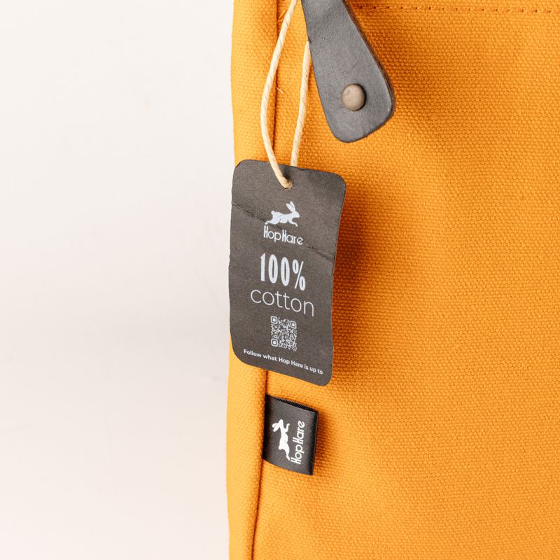 Große Laptop-Tasche aus Canvas – Orange