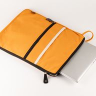 Große Laptop-Tasche aus Canvas – Orange