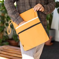 Große Laptop-Tasche aus Canvas – Orange