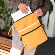 Große Laptop-Tasche aus Canvas – Orange