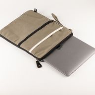 Canvas-Laptoptasche für unterwegs – Oliv