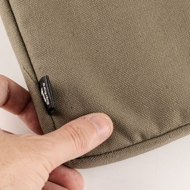 Canvas-Laptoptasche für unterwegs – Oliv