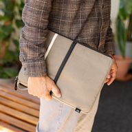Canvas-Laptoptasche für unterwegs – Oliv