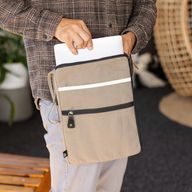 Canvas-Laptoptasche für unterwegs – Oliv