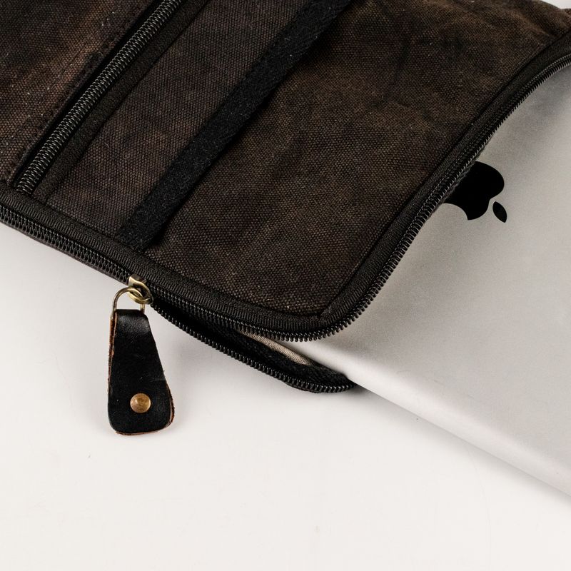Stonewashed Tablet-Tasche – Anthrazit