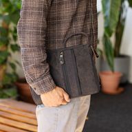 Stonewashed Tablet-Tasche – Anthrazit