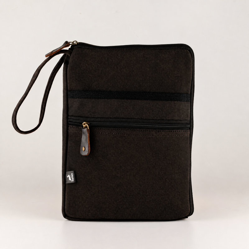 Stonewashed Tablet-Tasche – Anthrazit