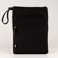 Stonewashed Laptop-Tasche für unterwegs – Anthrazit