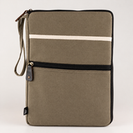 Canvas-Laptoptasche für unterwegs – Oliv