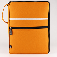 Große Laptop-Tasche aus Canvas – Orange