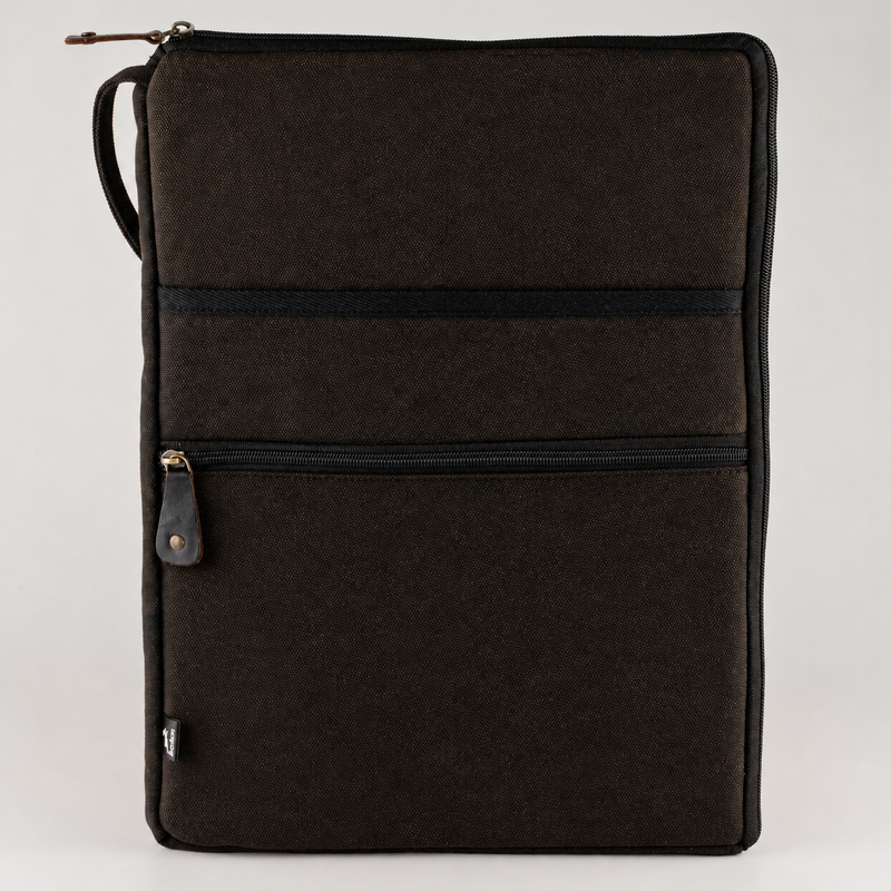 Stonewashed Laptoptasche (groß) – Anthrazitgrau
