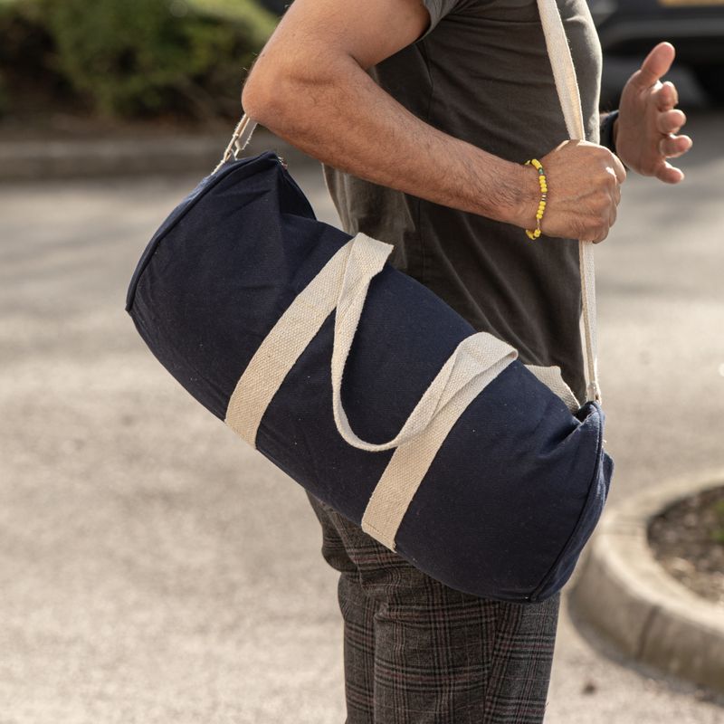 Turnbeutel aus Baumwoll-Canvas – „Don’t Quit“-Sportbeutel Starter-Set