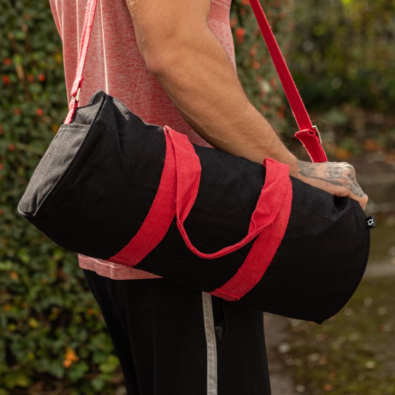 Turnbeutel aus Baumwoll-Canvas – „Don’t Quit“-Sportbeutel Starter-Set