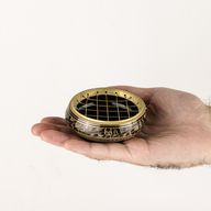Räuchergefäß aus Messing für Kohle, handgeschnitzt