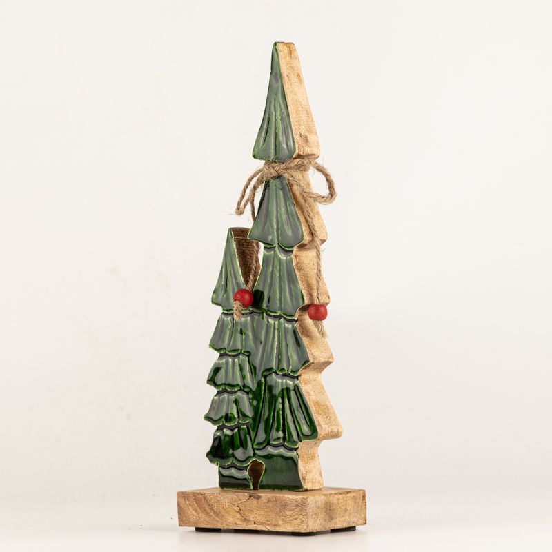 Lost in the Forest – Klein – Emaillierte Zwillingsbäume – (25 x 8 x 2,5 cm)