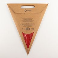 Sternlampe – Glücksrot – siebenzackig – 60 cm