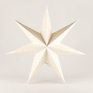 Sternlampe – Klassisch Weiß – siebenzackig – 60 cm
