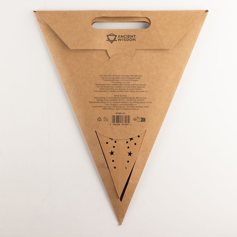 Sternlampe – Naturbraun – Siebenzackig – 60 cm