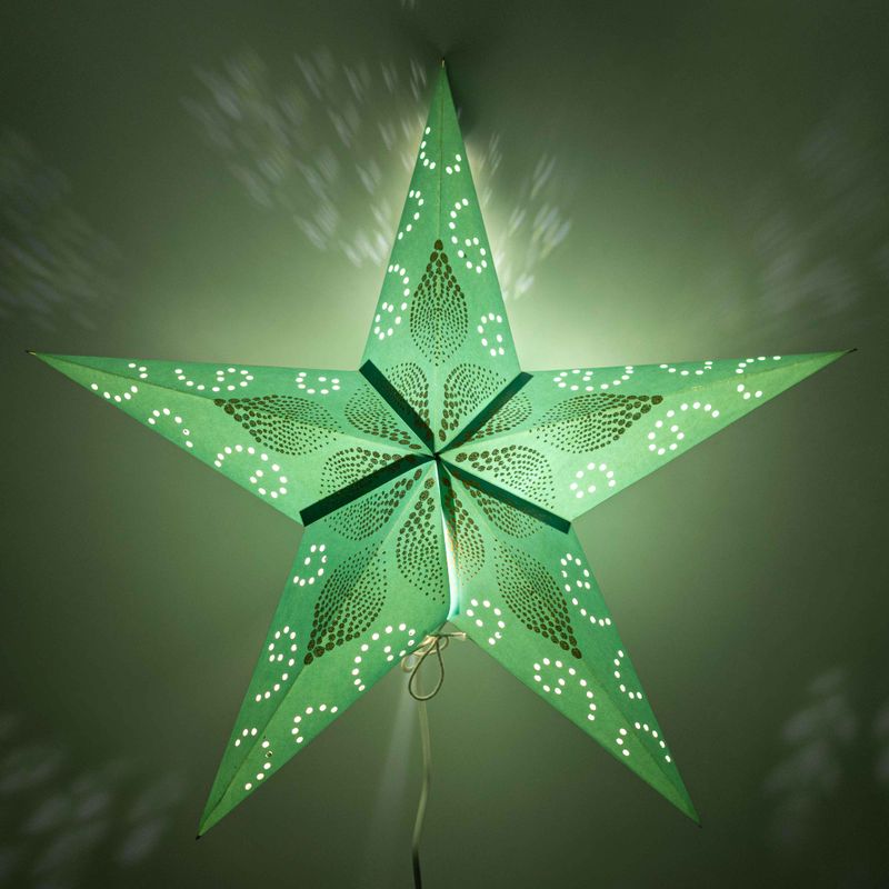 Sternlampe – Green Festival – fünfzackig – 60 cm