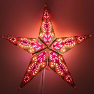 Sternenlampe - Fire Festival, fünfzackig - 60 cm
