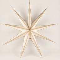 Sternlampe - Super Nova Champagner Glitzer, neun Zacken - 90 cm
