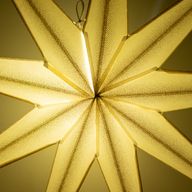Sternlampe - Super Nova Champagner Glitzer, neun Zacken - 90 cm