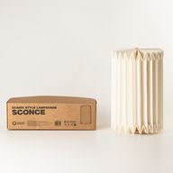 Wandleuchte aus plissiertem Papier im skandinavischen Stil