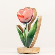 Holz-Zimmerpflanze – Tulpe (mittel)