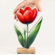 Holz-Zimmerpflanze – Große Tulpe