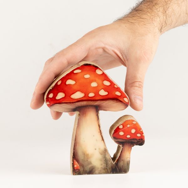 Holz-Zimmerpflanze – Mini-Fliegenpilz