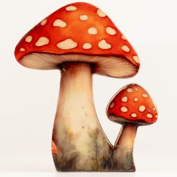 Holz-Zimmerpflanze – Großer Fliegenpilz