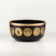 Schwarze Zodiak-Schalen – 3er-Set – 15cm, 19cm, 20cm