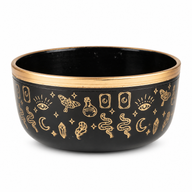 ALIGN – Schwarzes Klangschalen-Set – 15x7,5cm