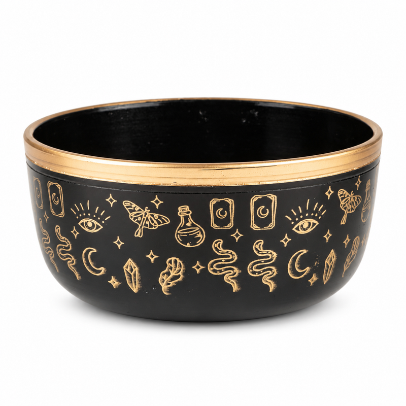 ALIGN – Schwarzes Klangschalen-Set – 15x7,5cm