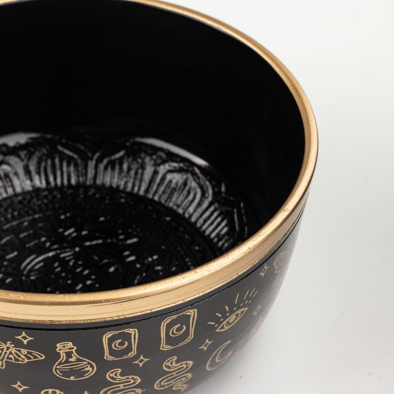 ALIGN – Schwarzes Klangschalen-Set – 15x7,5cm