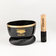FOCUS – Schwarzes Klangschalen-Set – 15x7,5cm