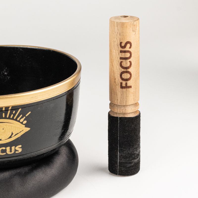 FOCUS – Schwarzes Klangschalen-Set – 15x7,5cm