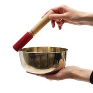 Tibetische Artefakte und Klangschalen Große Messingklangschale - 17cm