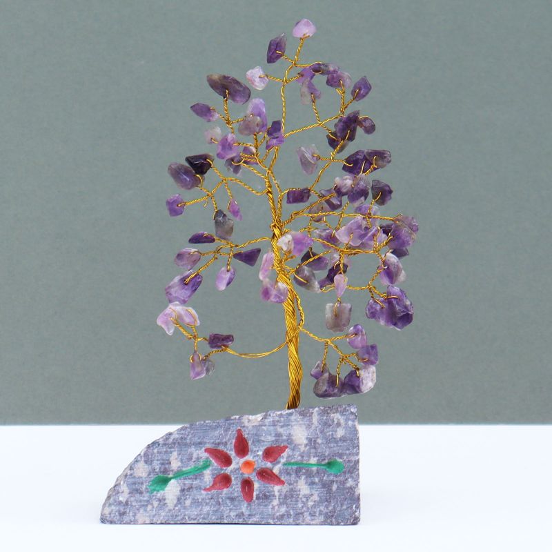Indische Edelsteinbäume Amethyst - 80Steine