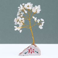 Indische Edelsteinbäume Bergkristall - 80Steine