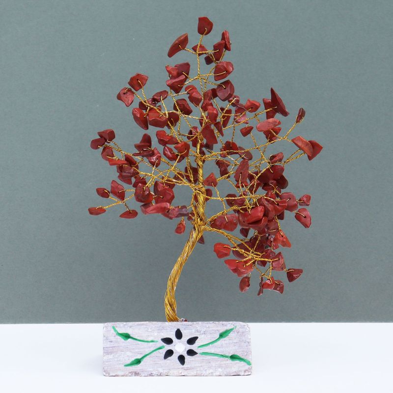 Indische Edelsteinbäume Roter Jaspis - 160Steine