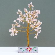 Indische Edelsteinbäume Rosenquarz - 160Steine